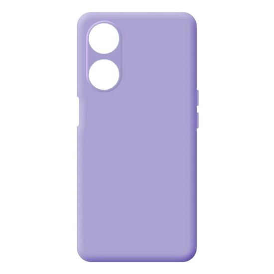 Silicone Case with Camera Shield for Oppo A98 5g Purple